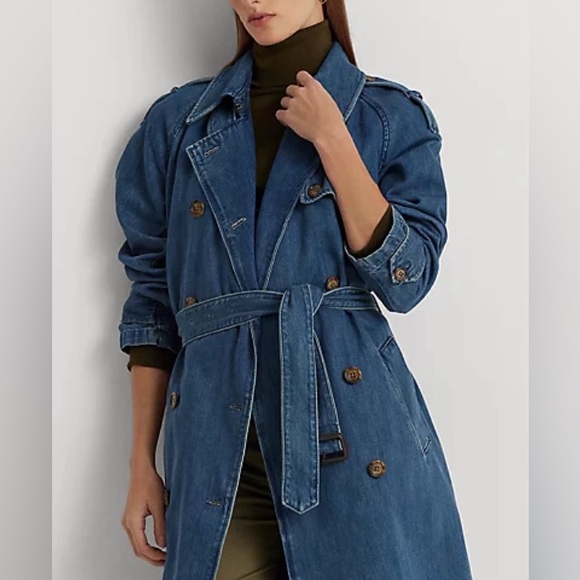 Lauren Ralph Lauren Jackets & Blazers - Lauren Ralph Lauren Denim Trench Coat NEW WITHOUT TAGS